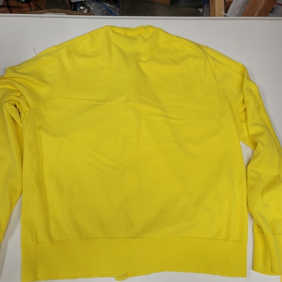 J.Crew Womens Yellow Cardigan Sweater XL‎ Button Down Long Sleeve - Picture 3 of 3